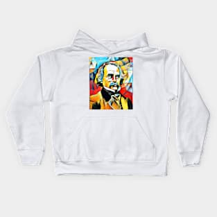 Nathaniel Hawthorne Abstract Portrait | Nathaniel Hawthorne Abstract Artwork 15 Kids Hoodie